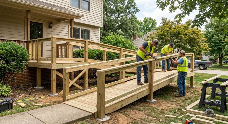 Handicap Ramp Installation in Wilmington, NC